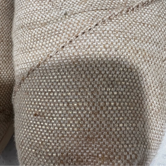 Toms Natural Metallic Burlap Women’s Classic Sz 9.5 W - Picture 4 of 13